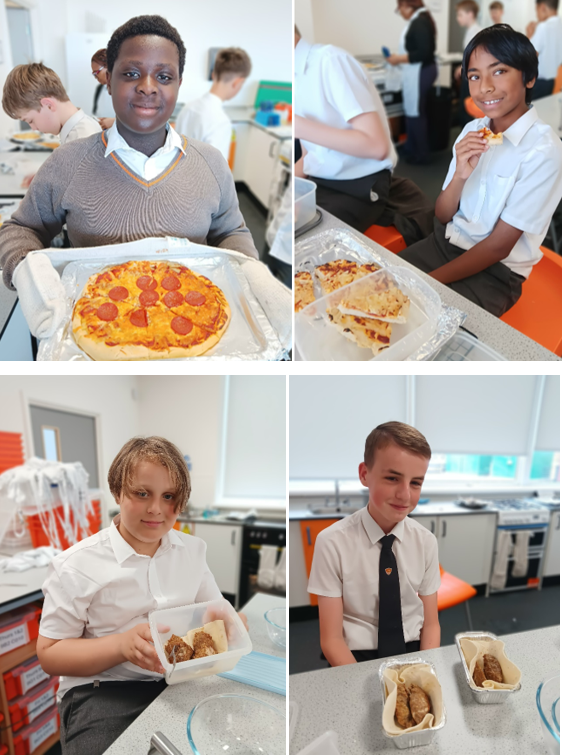 A collage of young boys eating pizza
AI-generated content may be incorrect.