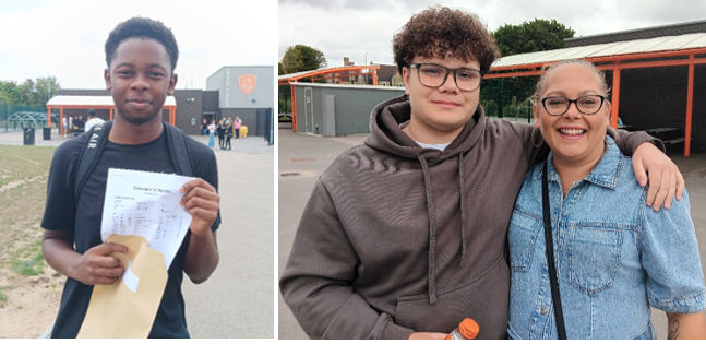 A collage of two people
AI-generated content may be incorrect.