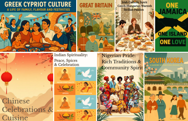 A collage of posters
AI-generated content may be incorrect.