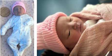 A baby in a hat and a baby in a blanket
AI-generated content may be incorrect.